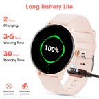 Smart Watch (Answer/Dial Call),1.39" Touch Display Fitness Tracker with Sport Modes, Smartwatch with IP68 Waterproof,Step Counter Watch Fits for Android (Pink)