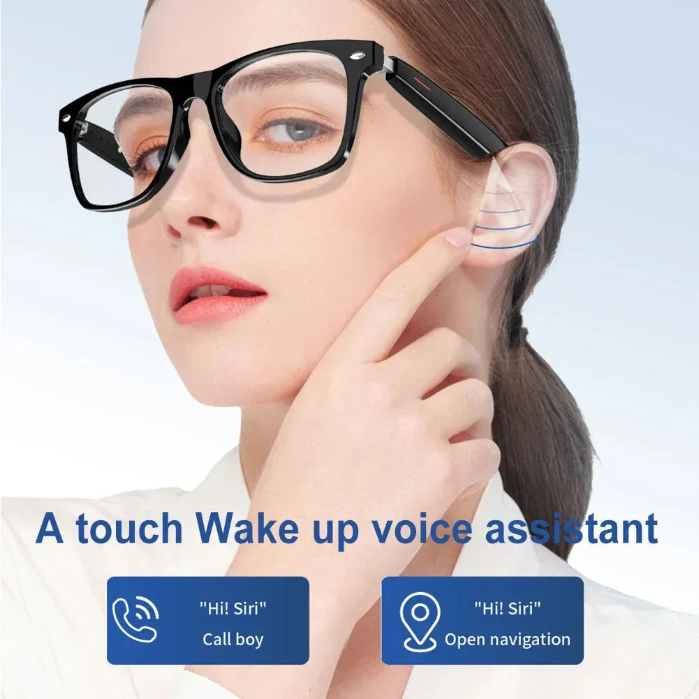 4K Smart AI Glasses 8MP Camera Recording Videos Po Recognition Answer Translation BT Call Voice Assistant Control Smart Glass 251231